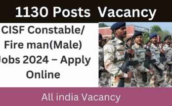 CISF Constable/ Fire Man (Male)