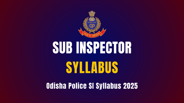 Odisha Sub-Inspector Course